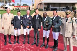 Image du Maroc Professionnelle de  Son Altesse Royale le Prince Héritier Moulay El Hassan préside la cérémonie de remise du Grand Prix SM le Roi Mohammed VI du concours officiel de saut d'obstacles à Témara, le 22 Septembre 2019. (Photo/ SPPR) via Jalilbounhar.com